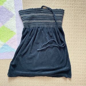Juicy Couture Authentic Y2K Black Mini Terry Halter Dress - S